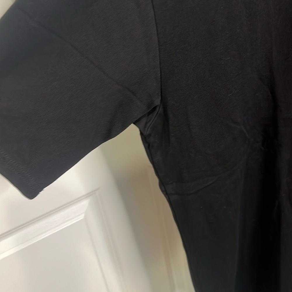 Homme + Femme unisex graphic tee ribbed collar black and red - Picture 4 of 8